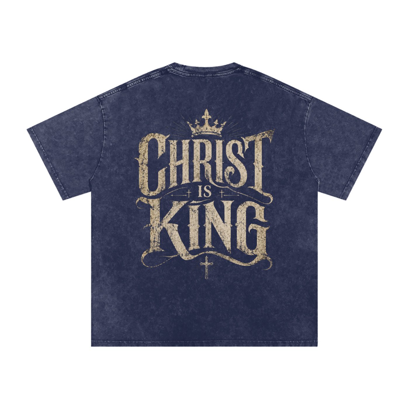 Christ is King Oversized T-Shirt (Snow-washed) - Image 19