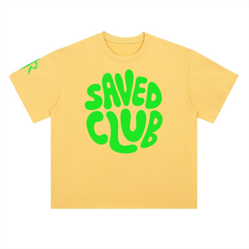 Saved Club (Green) Heavyweight Drop Shoulder T-Shirt