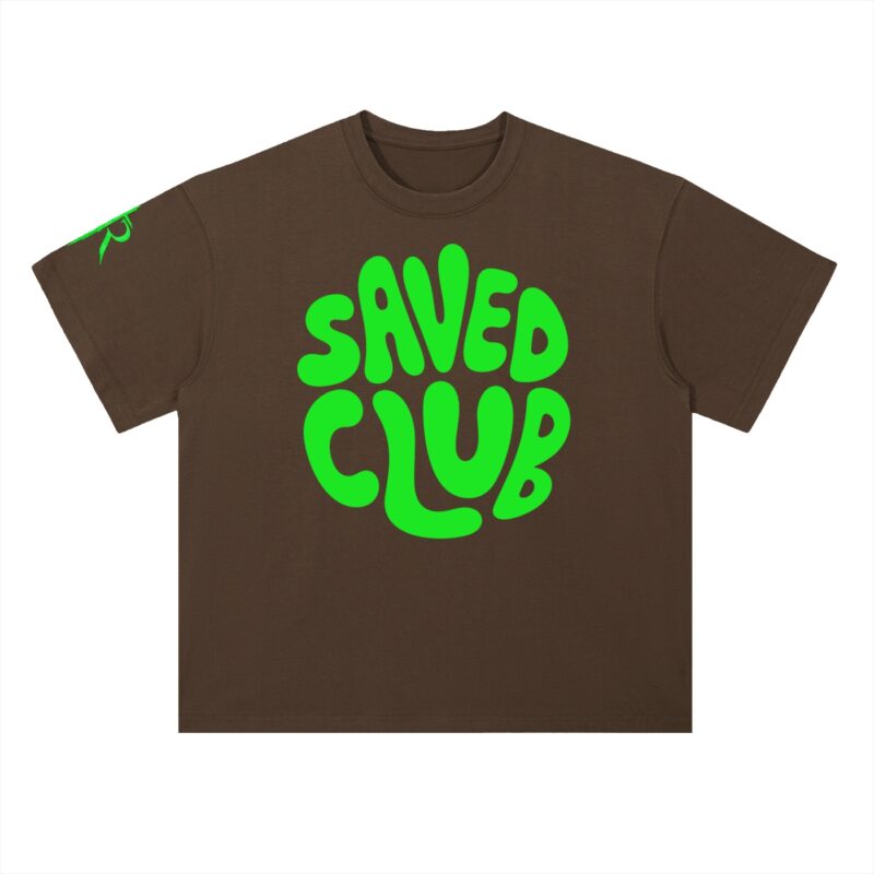 Saved Club (Green) Heavyweight Drop Shoulder T-Shirt