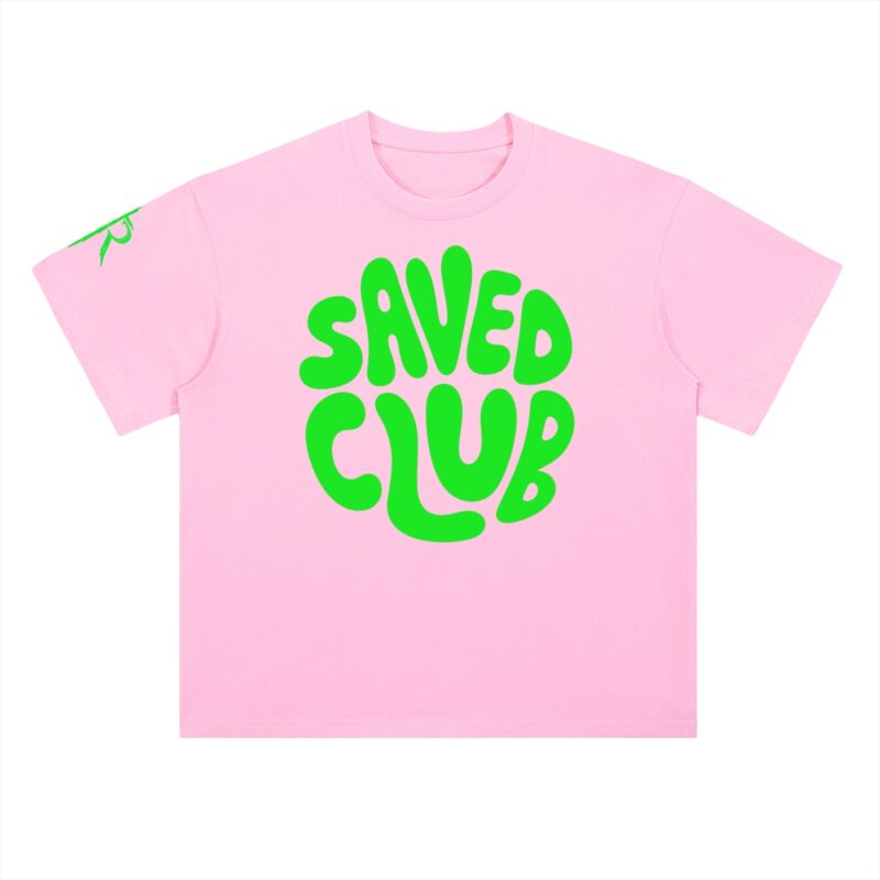 Saved Club (Green) Heavyweight Drop Shoulder T-Shirt