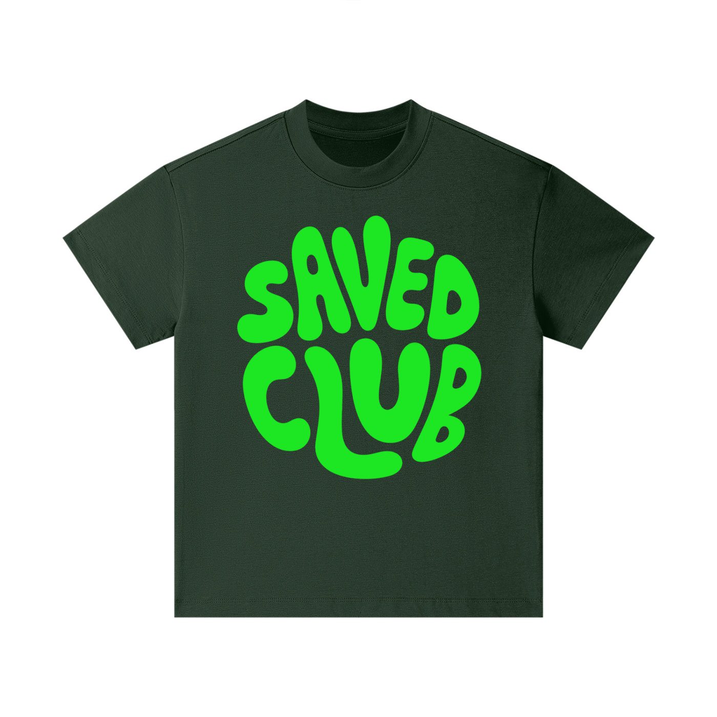 Saved Club (Green) Pure Cotton Kids T-Shirt - Image 11