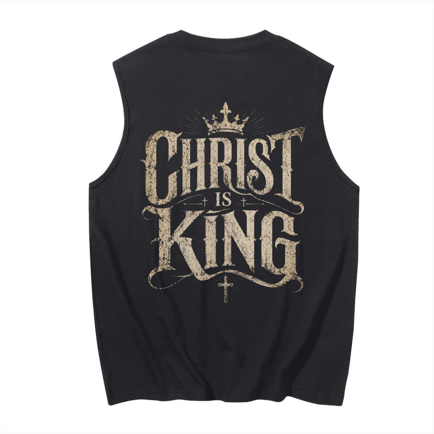 Christ is King Men's Sleeveless Tank Top - Image 1