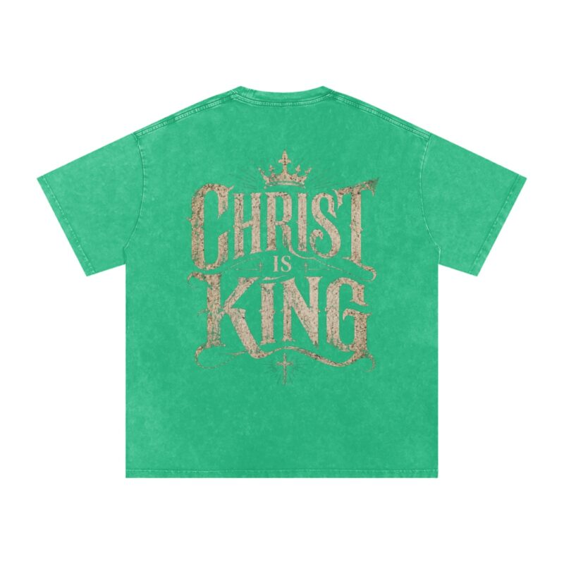 Christ is King Oversized T-Shirt (Snow-washed)