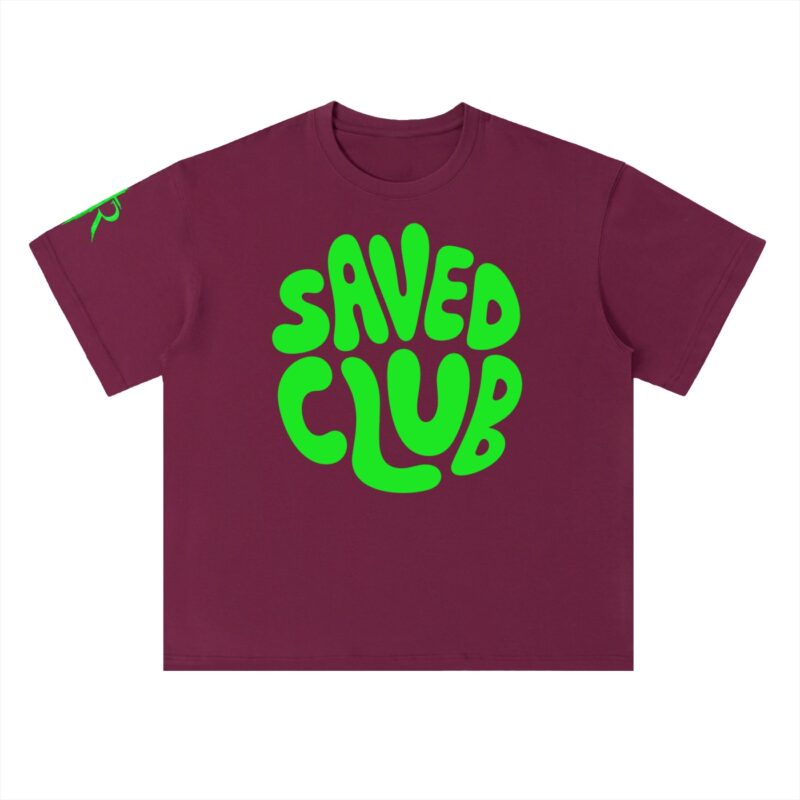 Saved Club (Green) Heavyweight Drop Shoulder T-Shirt