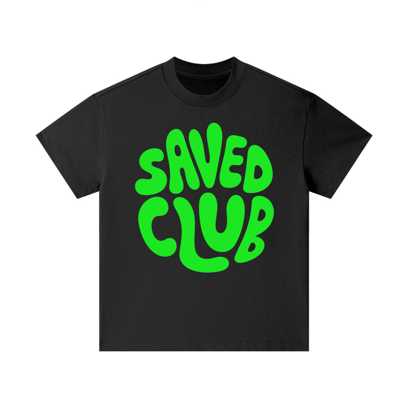 Saved Club (Green) Pure Cotton Kids T-Shirt - Image 1