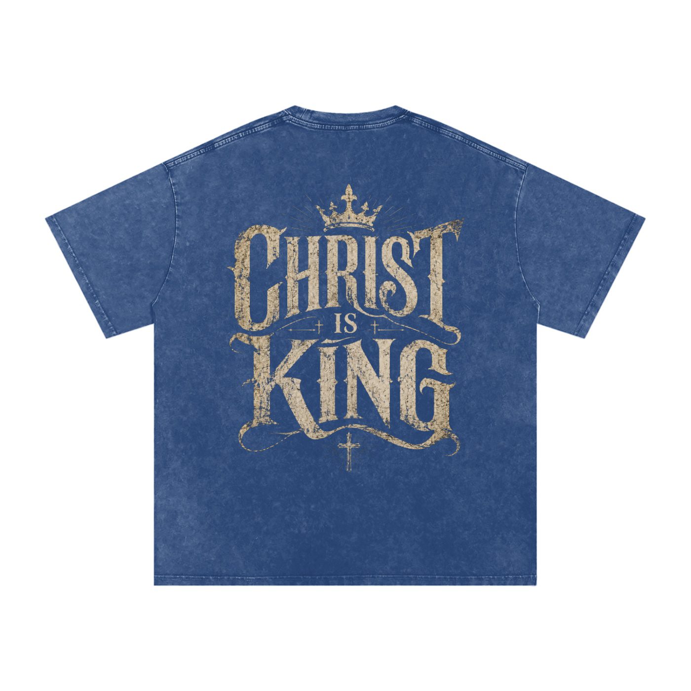 Christ is King Oversized T-Shirt (Snow-washed) - Image 15