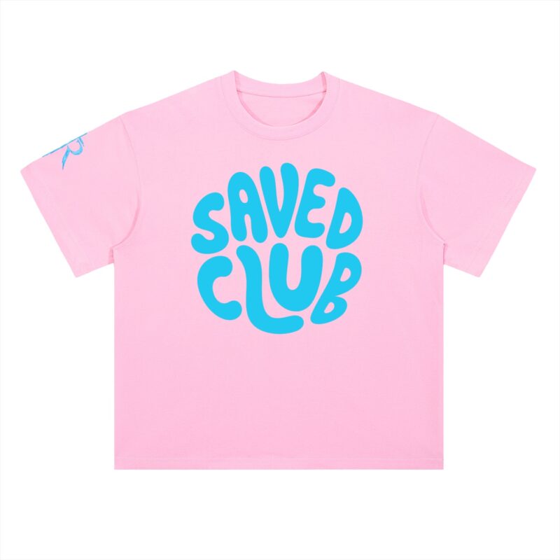Saved Club (Blue) Heavyweight Drop Shoulder T-Shirt
