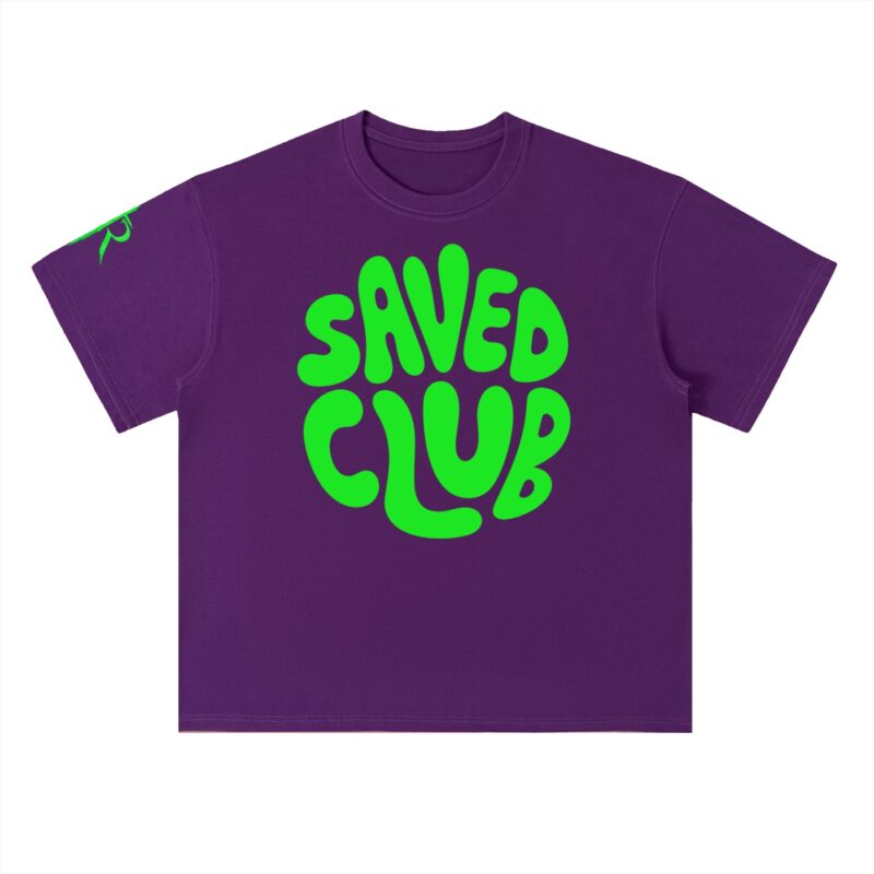 Saved Club (Green) Heavyweight Drop Shoulder T-Shirt