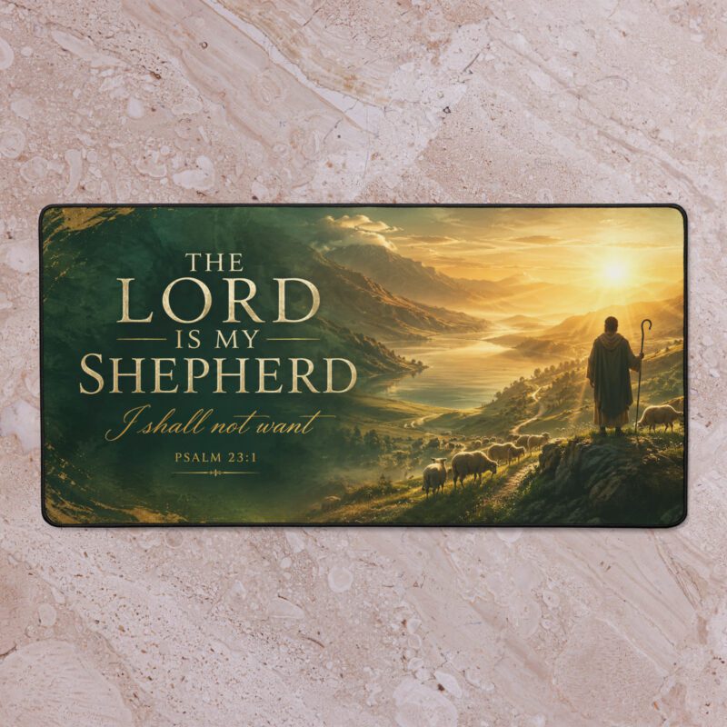 Lord is My Shepherd Desk mat