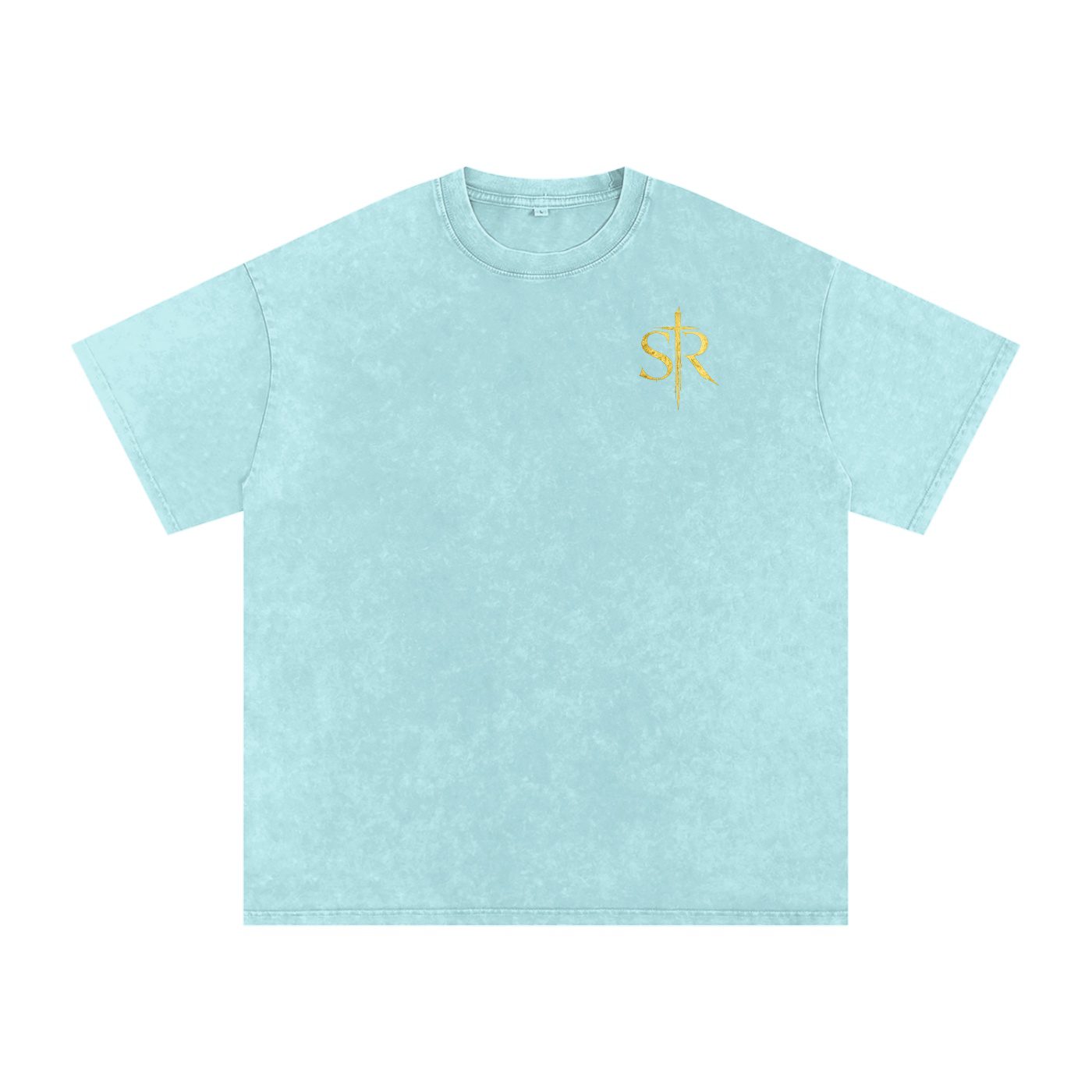 Christ is King Oversized T-Shirt (Snow-washed) - Image 4