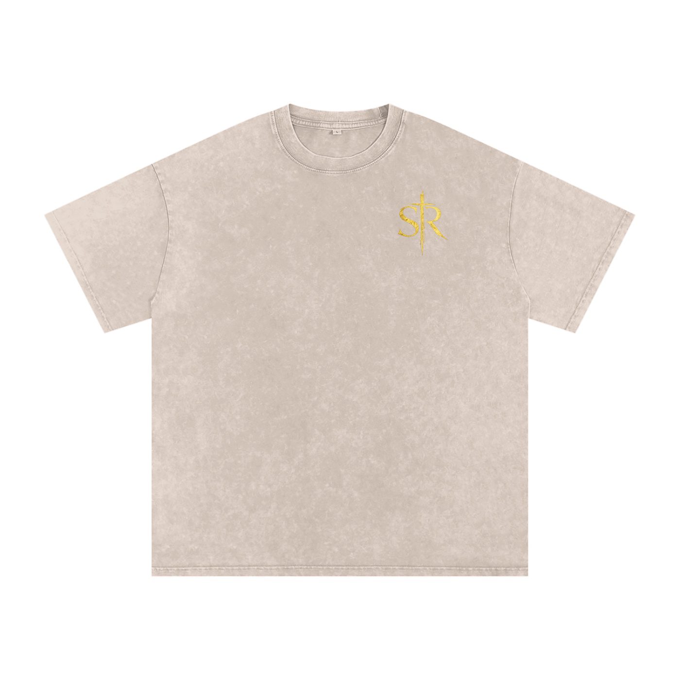 Christ is King Oversized T-Shirt (Snow-washed) - Image 6