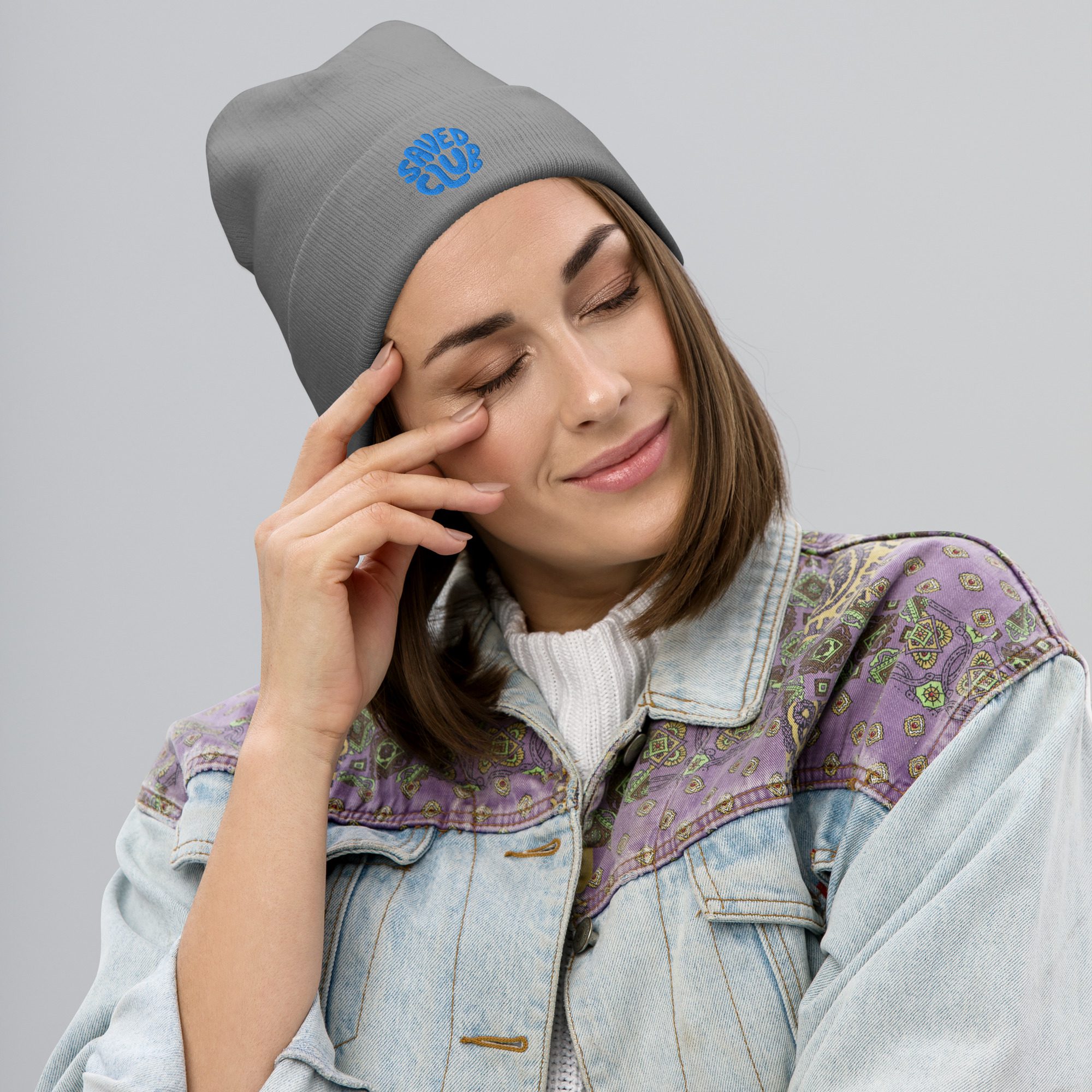Saved Club (Blue) Beanie - Image 17