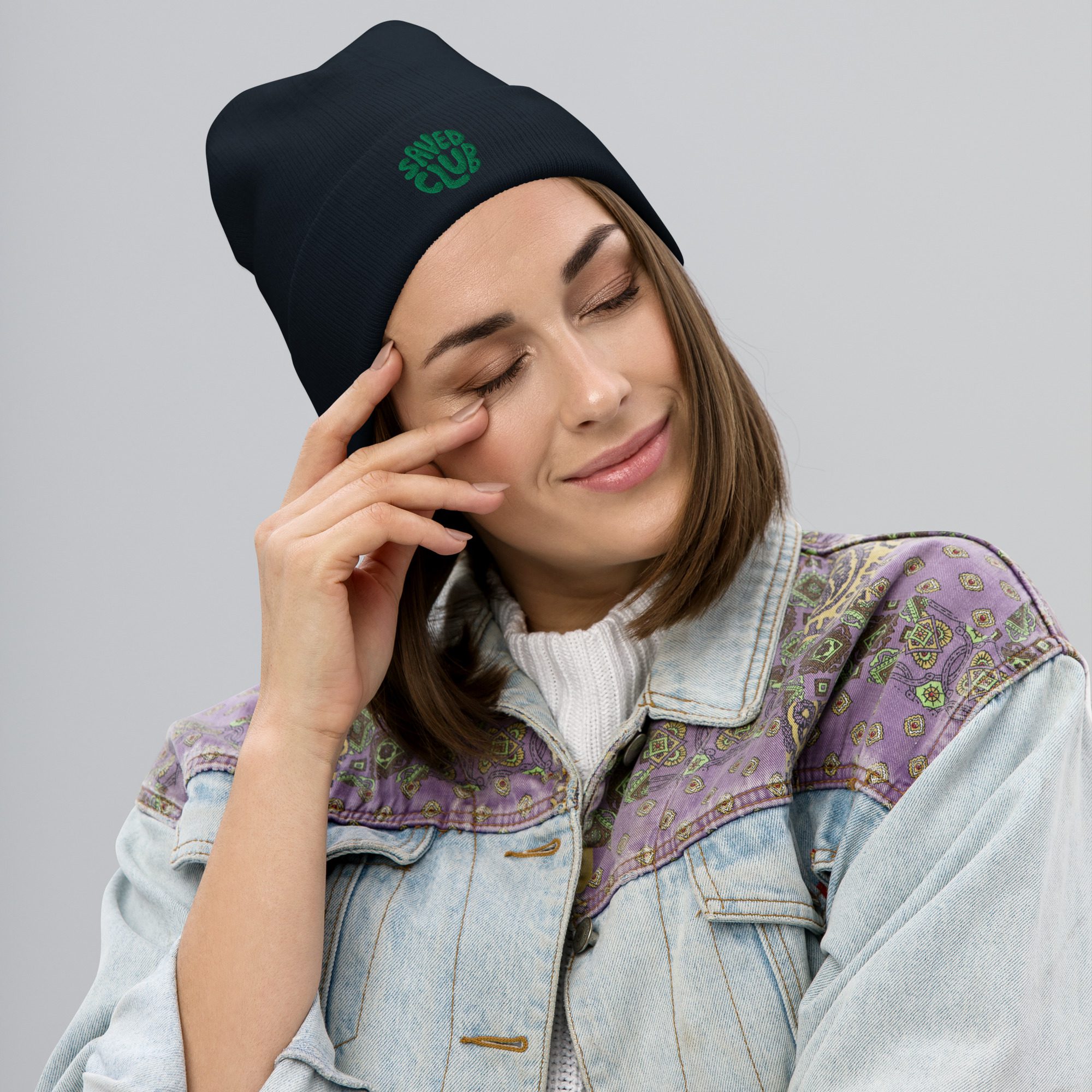 Saved Club (Green) Beanie - Image 10